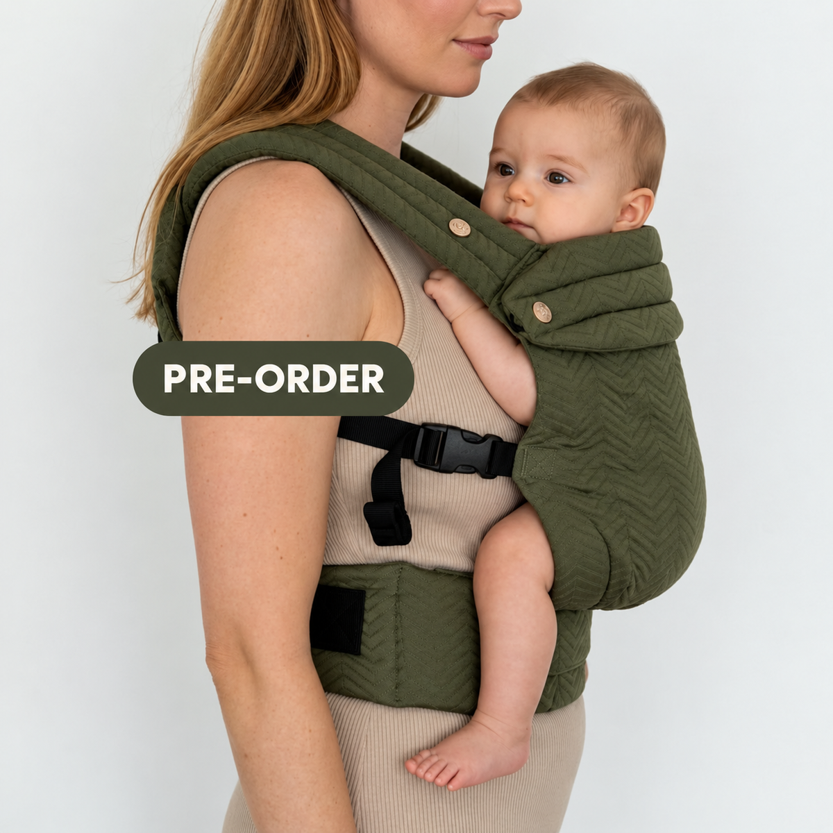  MOMCIE Cocoon Baby Carrier – Greige