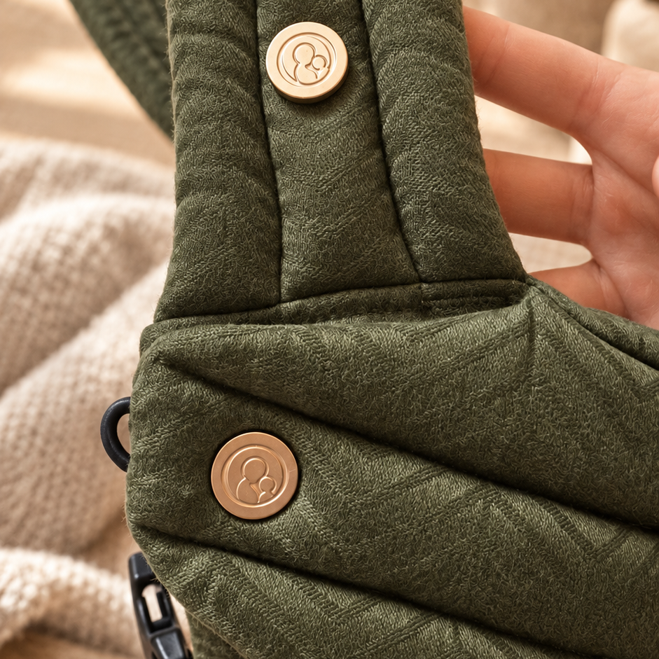  MOMCIE Cocoon Baby Carrier – Greige
