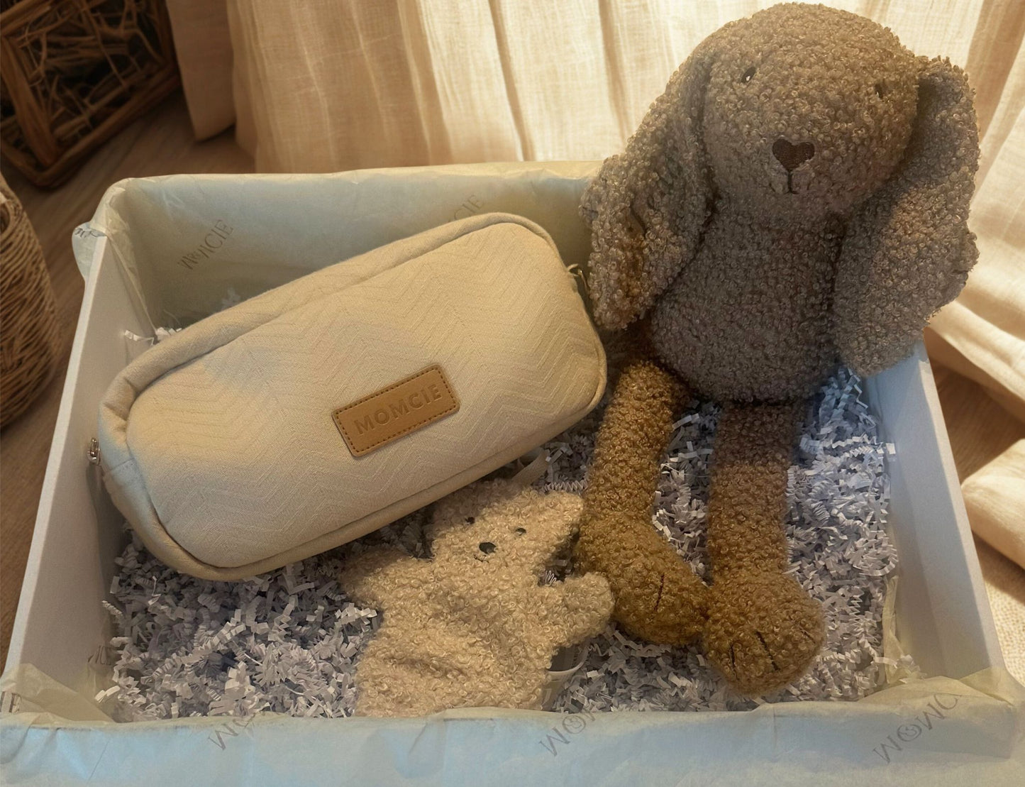 MOMCIE Welkom Kleintje Giftbox (Sand)