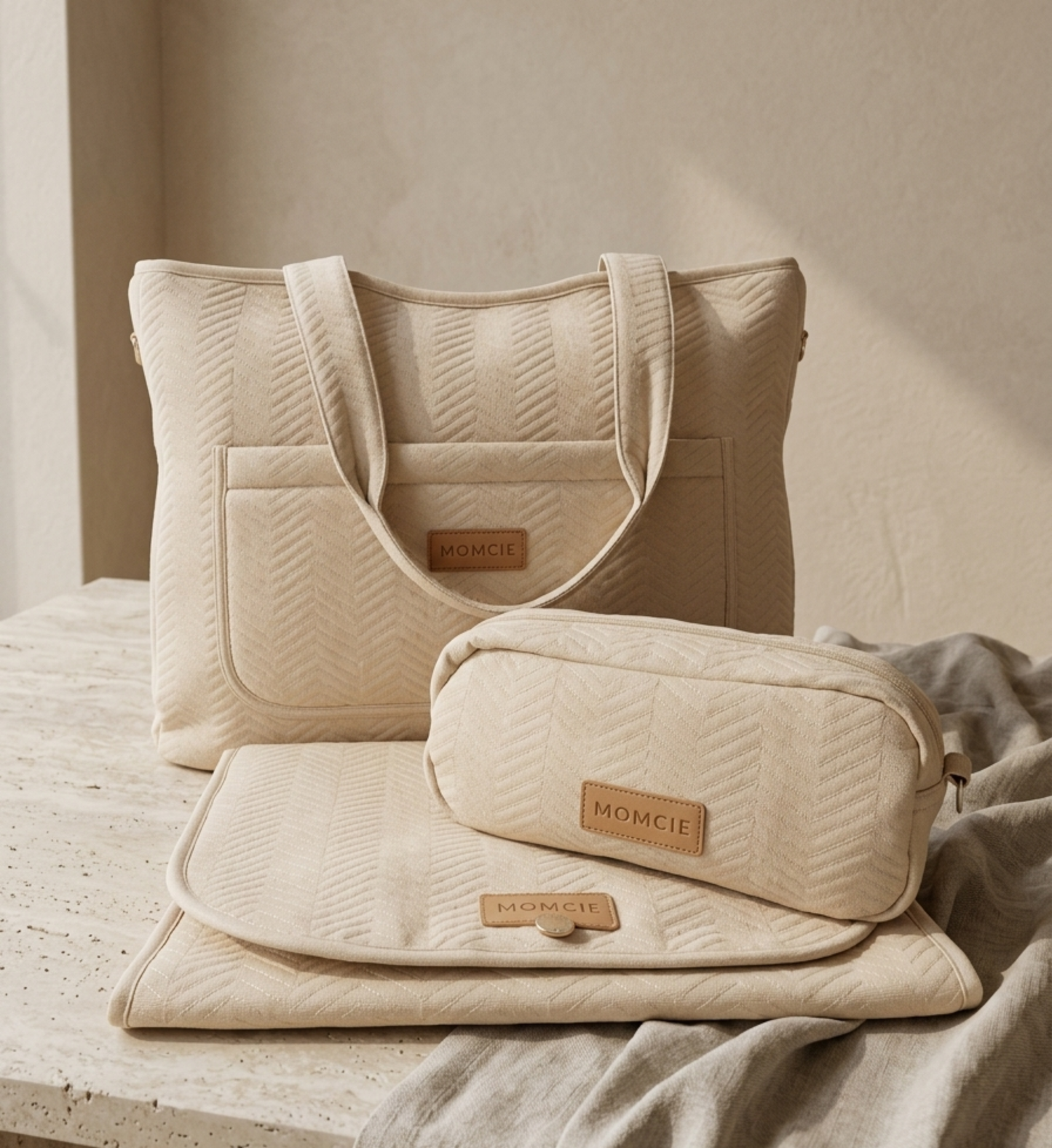 MOMCIE On The Go Bundel - Sand